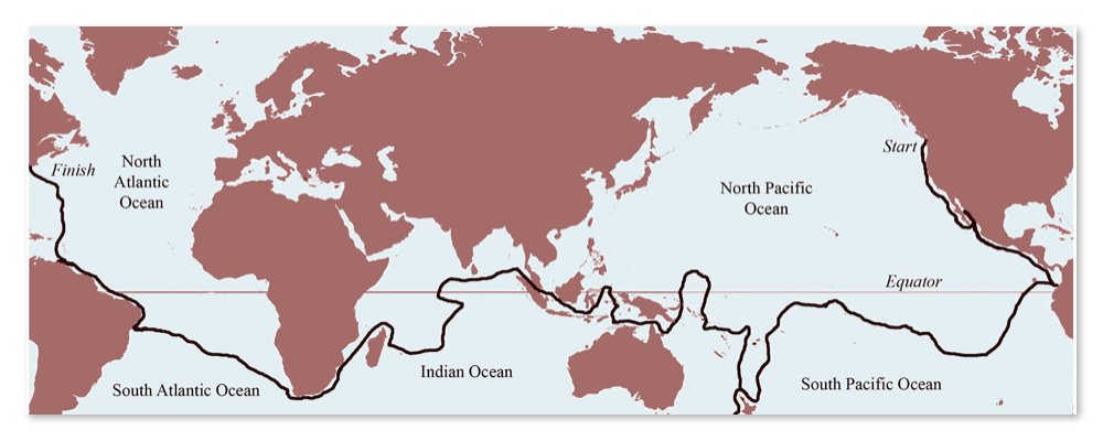 map of voyage